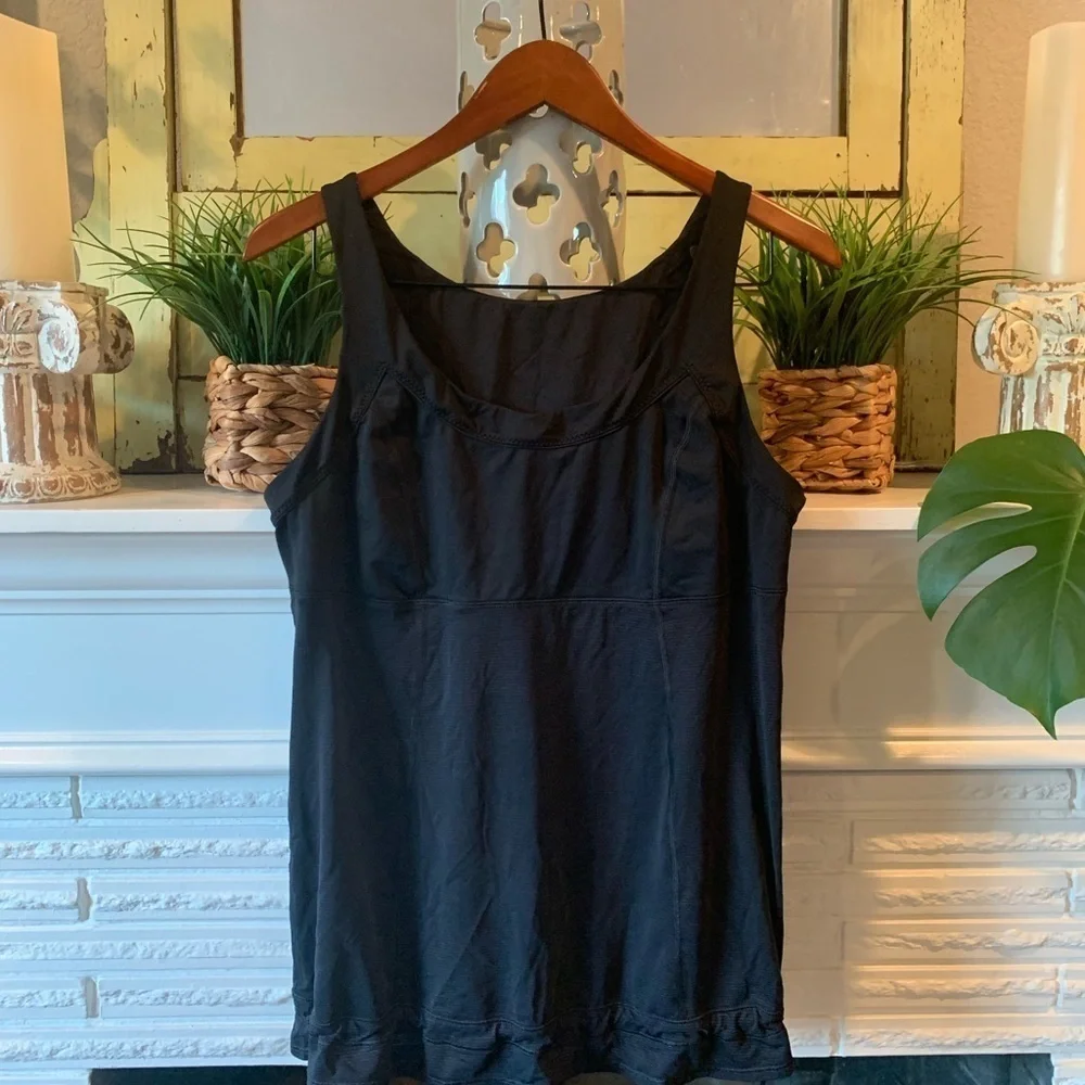 Lululemon Run TaTa Topper Pleated Back Active Tank Cinch Waist Size 6
